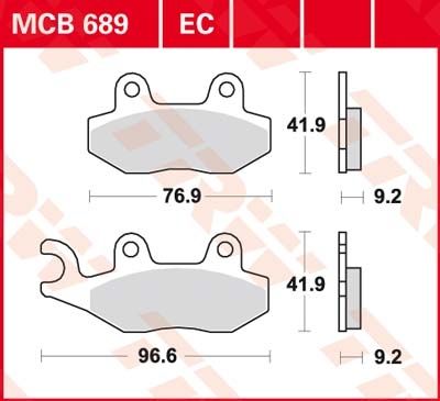 Lucas Scheibenbremsbeläge MCB689EC