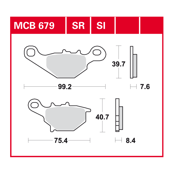 Lucas Scheibenbremsbelag MCB679SI