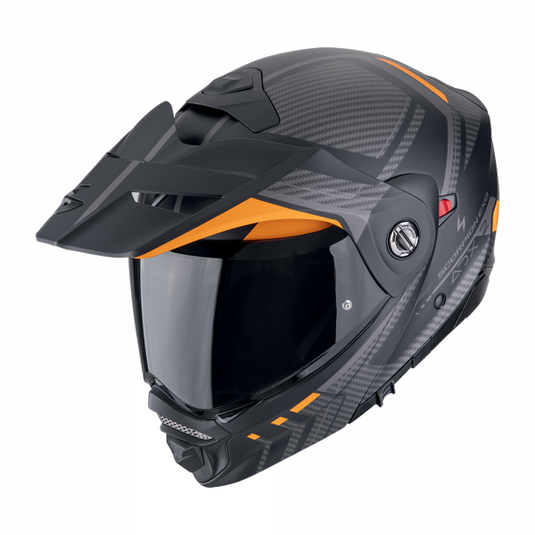 Scorpion ADX-2 Lewis Mattschwarz / Orange (ECE 22-06)