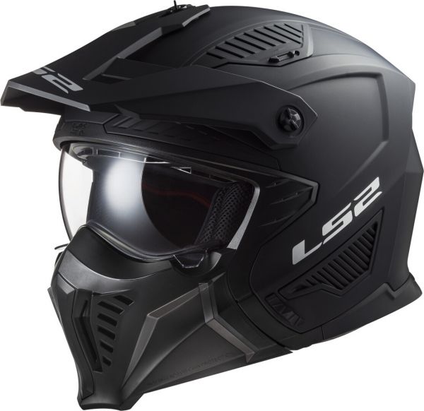 LS2 OF606 Drifter Modularhelm Solid Matt Schwarz