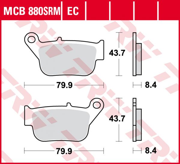 Lucas Scheibenbremsbeläge MCB880SRM