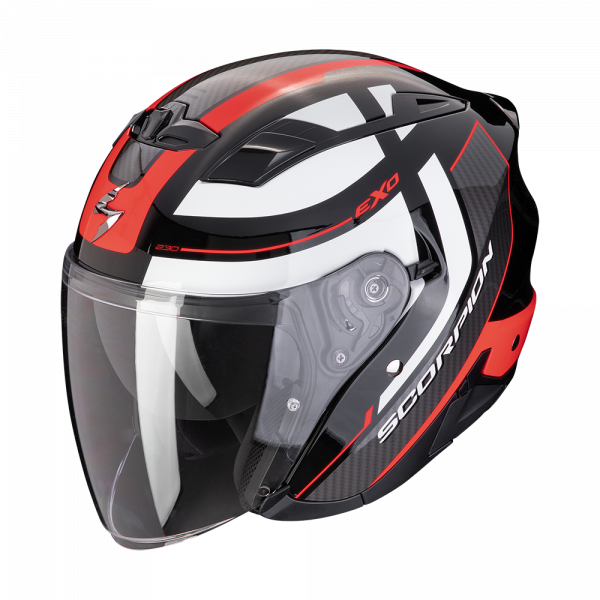 Scorpion Exo-230 Jethelm Pul Schwarz / Rot (ECE 22-06)
