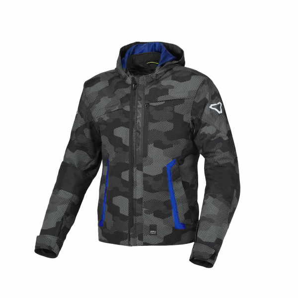 MACNA Riggor Textiljacke Schwarz / Blau / Camo