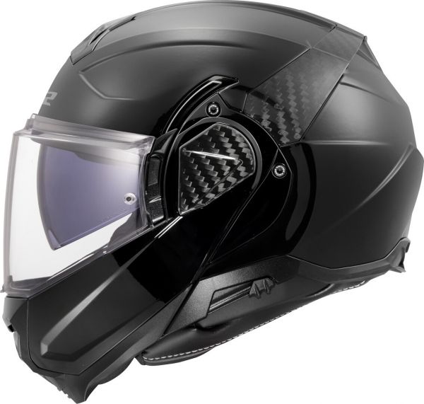 LS2 FF910 Advant II Klapphelm Solid Schwarz - ECE 22-06