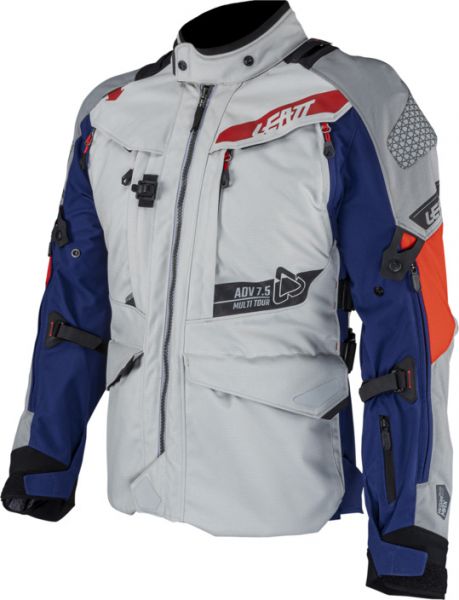 Leatt ADV MultiTour 7.5 V24 Motorradjacke Grau / Blau / Rot