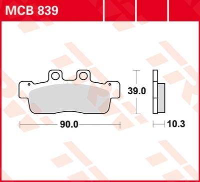 Lucas Scheibenbremsbeläge MCB839