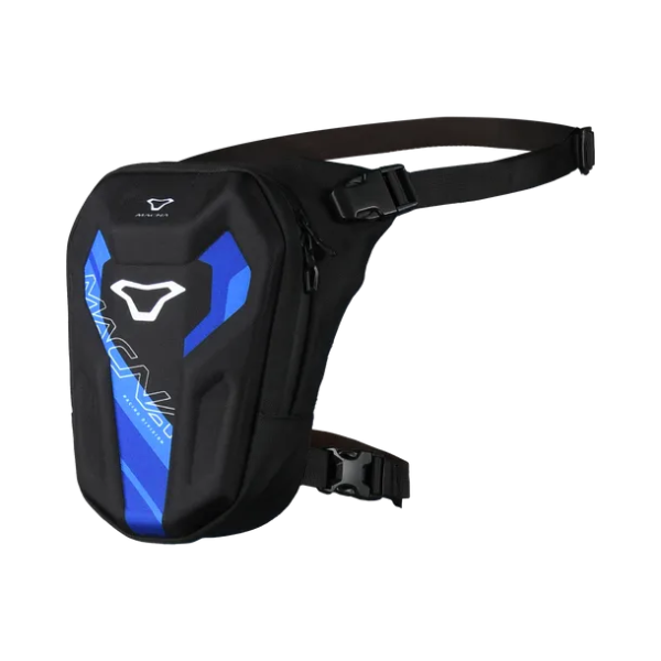Macna Kerbley Leg Bag wasserdichte Beintasche Schwarz / Blau 4,5L