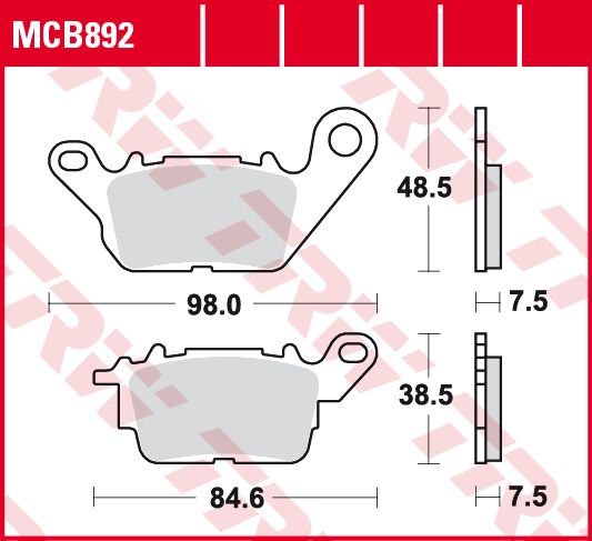 Lucas Scheibenbremsbelag MCB892