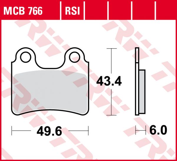 Lucas Scheibenbremsbeläge MCB766RSI