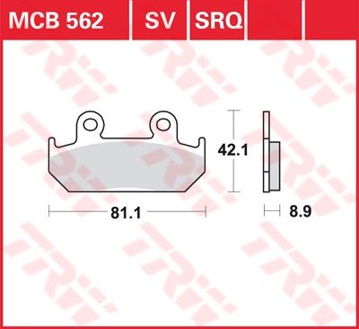 Lucas Scheibenbremsbelag MCB562