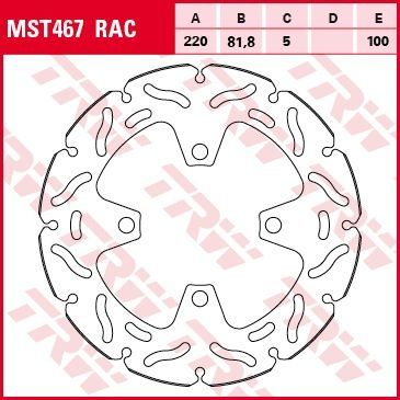 Lucas Bremsscheibe starr MST467RAC
