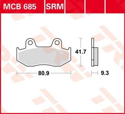 Lucas Scheibenbremsbeläge MCB685SRM