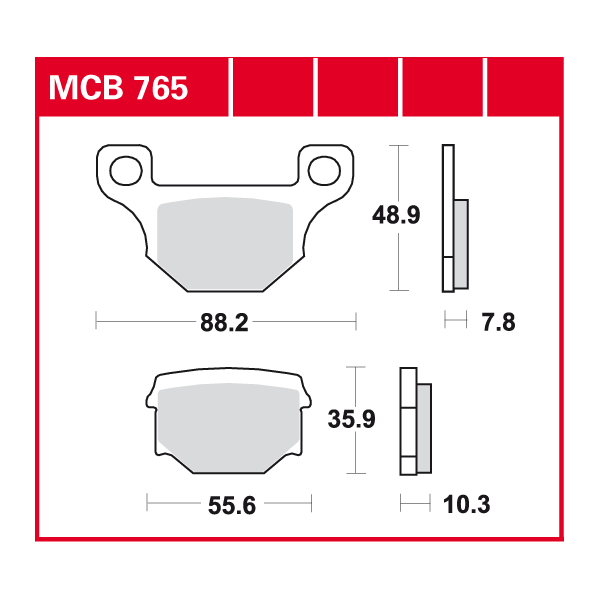 Lucas Scheibenbremsbelag MCB765