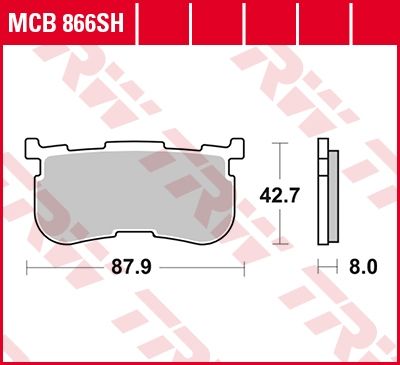 Lucas Scheibenbremsbeläge MCB866SH