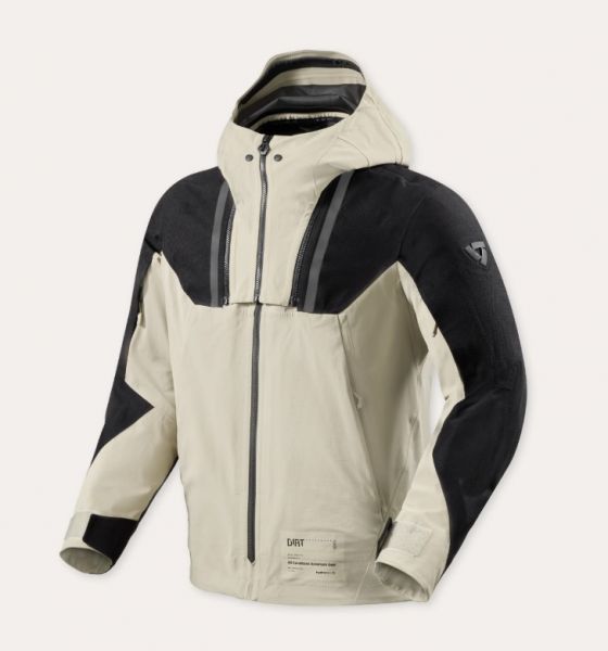 REV'IT! Component 3 H2O Textiljacke Wasserdicht Schwarz / Sand