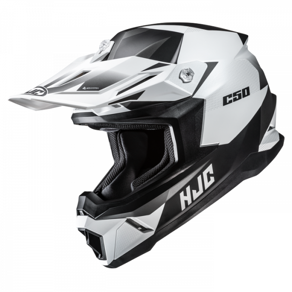 HJC C50 Offroadhelm Slide MC10SF Schwarz / Grau / Weiß