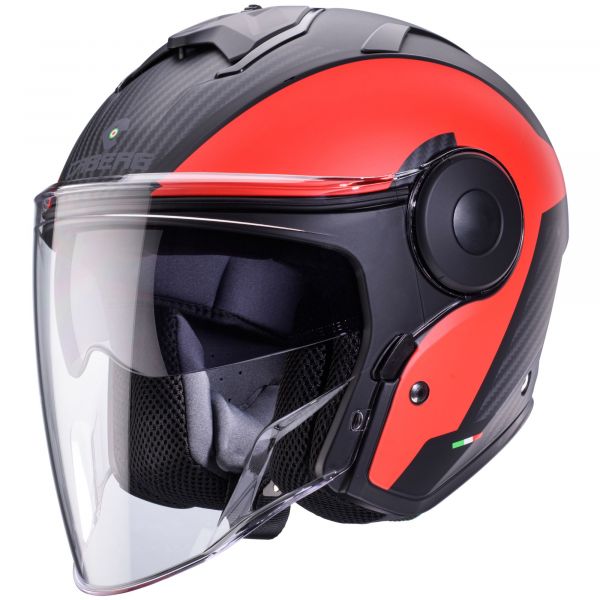 Caberg Soho Milano Jethelm Schwarz / Rot