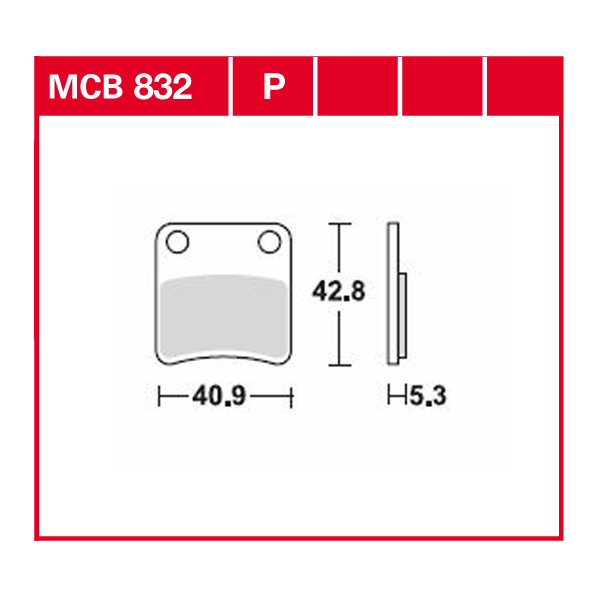 Lucas Scheibenbremsbelag MCB832P