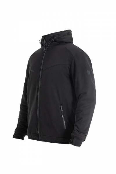 John Doe XTM V3 Motorrad Hoodie Schwarz