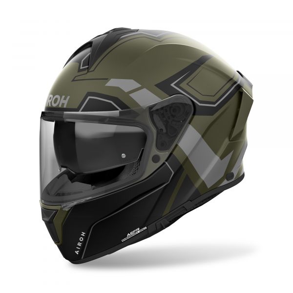 Airoh Spark 2 Dart Integralhelm Military Grün / Schwarz / Grau