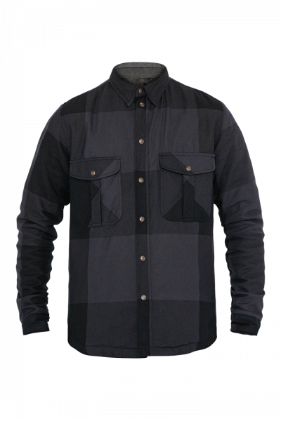 John Doe Motoshirt Big Block Grau Schwarz