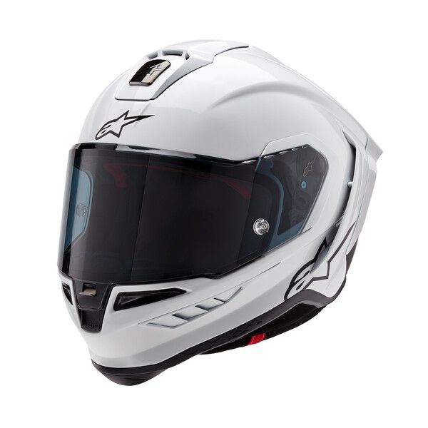 Alpinestars Supertech R10 Integralhelm Glanz Weiß / Matt Schwarz