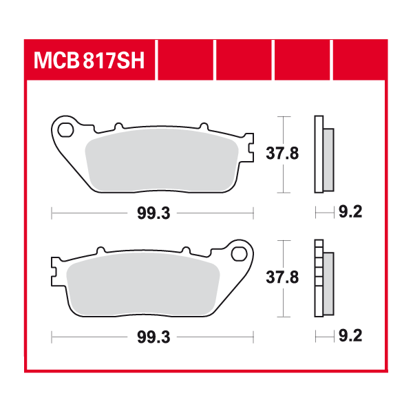 Lucas Scheibenbremsbelag MCB817SH