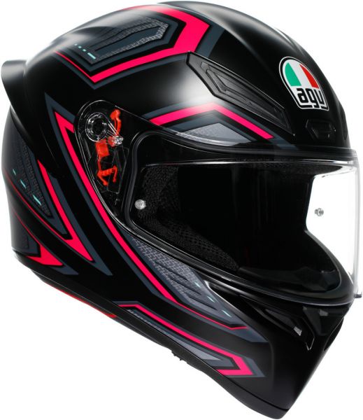 AGV K1 S Integralhelm Sling Matt Schwarz / Pink
