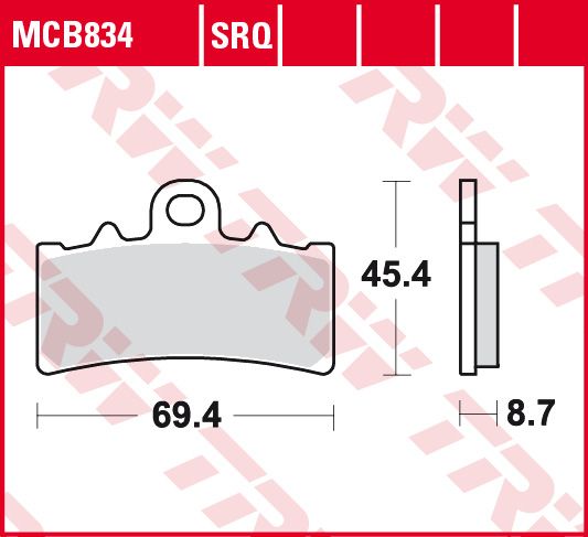Lucas Scheibenbremsbeläge MCB834SV