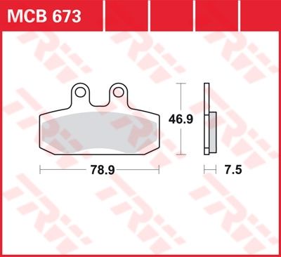 Lucas Scheibenbremsbelag MCB673