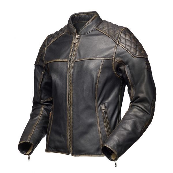 Modeka Phinix Lederjacke Damen alt Braun