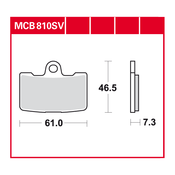 Lucas Scheibenbremsbelag MCB810SV