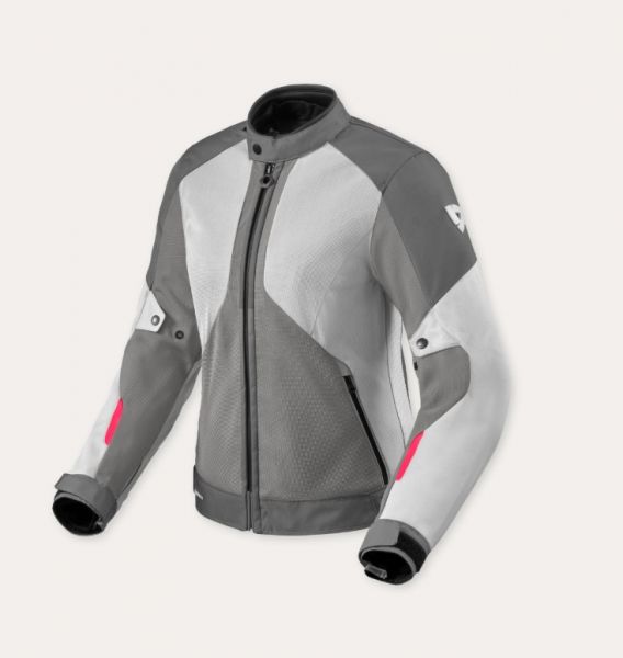 REV'IT! Torque 3 H2O Ladies wasserdichte Textiljacke Damen Grau / Rosa
