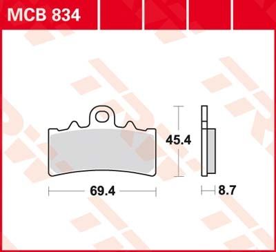 Lucas Scheibenbremsbeläge MCB834