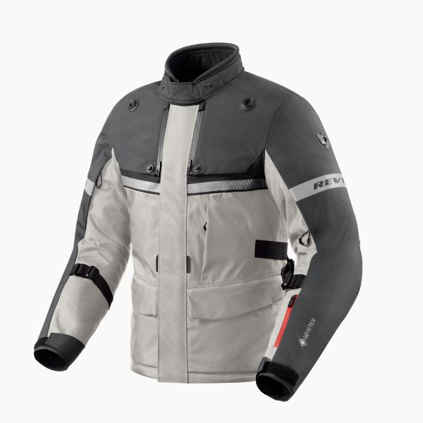 REV'IT! Poseidon 3 GTX Textiljacke Silber / Anthrazit
