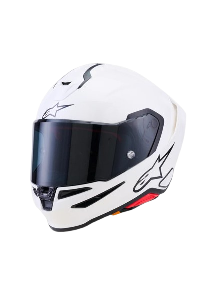 Alpinestars S-R7 Integralhelm Solid Weiß Glossy