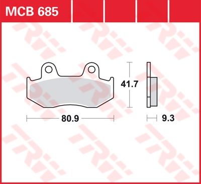 Lucas Scheibenbremsbelag MCB685