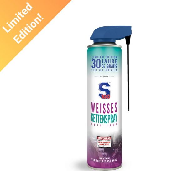 S100 Weißes Kettenspray 2.0 520ml - Jubiläums-Edition