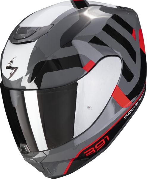Scorpion Exo-391 Integralhelm Arok Grau / Rot / Schwarz (ECE 22-06)