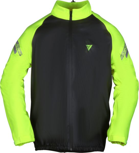 Modeka Flex Dry Regenjacke Schwarz / Gelb