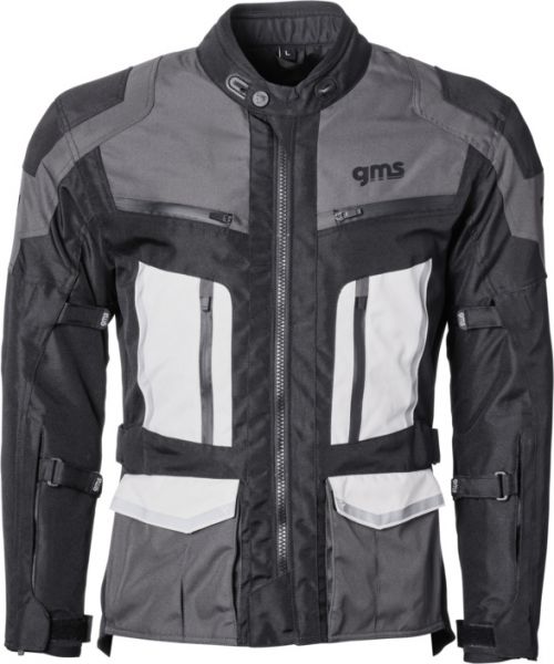 GMS Tigris WP wasserdichte Tourenjacke Schwarz / Grau / Weiß
