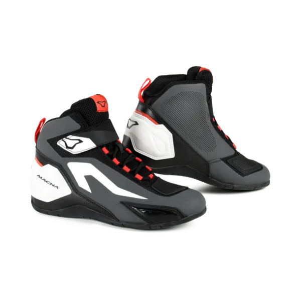 Macna Tracktion Kurzstiefel Grau /Schwarz / Weiß / Rot