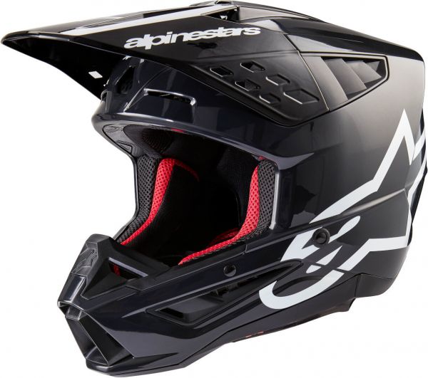 Alpinestars S-M5 Corp Crosshelm Dunkelgrau / Glossy