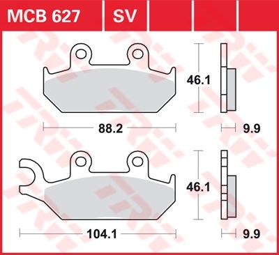 Lucas Scheibenbremsbelag MCB627