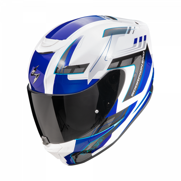 Scorpion Exo-391 Integralhelm Captor Weiß / Blau (ECE 22-06)