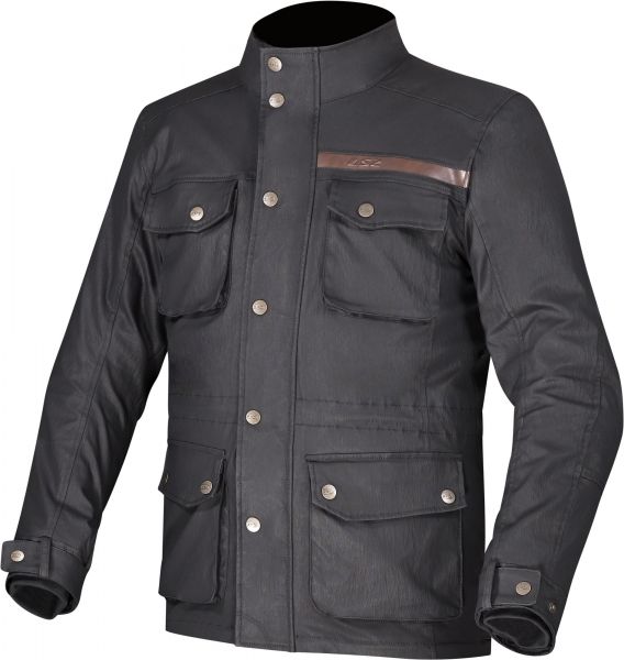LS2 Liberty wasserdichte Motorradjacke Schwarz