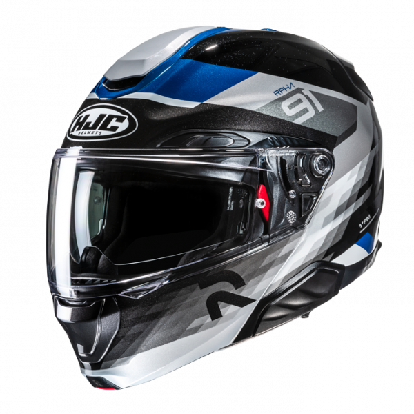 HJC RPHA 91 Klapphelm Madal MC2 Schwarz / Grau / Blau