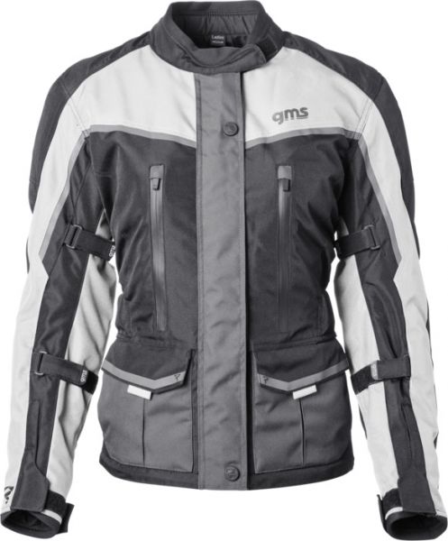 GMS Twister Neo WP wasserdichte Tourenjacke Damen Schwarz / Grau / Weiß