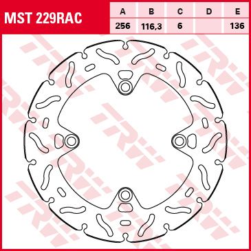 Lucas Bremsscheibe starr MST229RAC