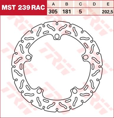 Lucas RACING Bremsscheibe starr MST239RAC